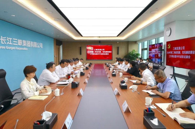 三峽發(fā)展公司召開2024年第二季度黨建、黨風(fēng)廉政建設(shè)工作例會